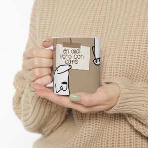 Flork Meme coffee Mug, Quote funny patient cup, Nerd coffee cup, En olla pero con café