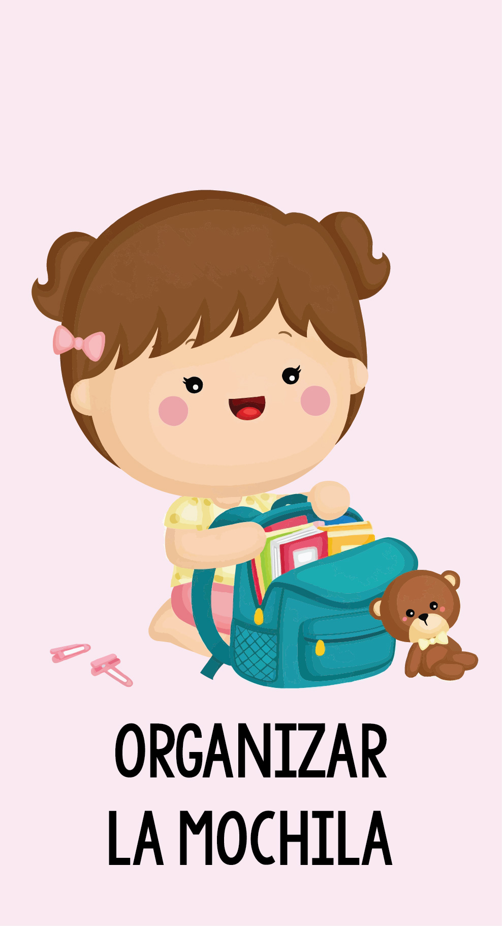 Tarjetas Rutinas Niña